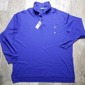 Polo by Ralph Lauren Purple Long Sleeve Polo Shirt